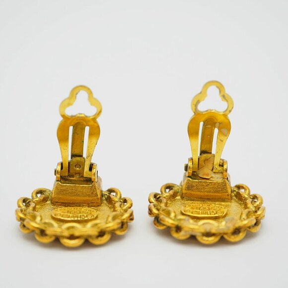 CHANEL Gold Earrings - Picture 8 of 9